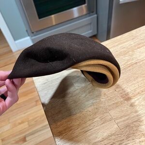 NORMAN DURAND ORIGINAL W's vintage Hat  60s Velvet texture Brown